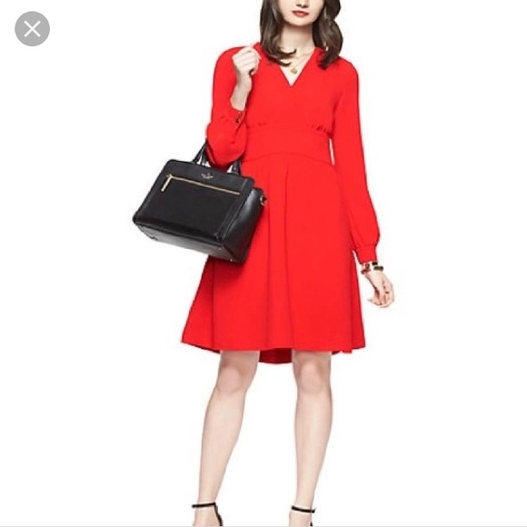 kate spade red dress